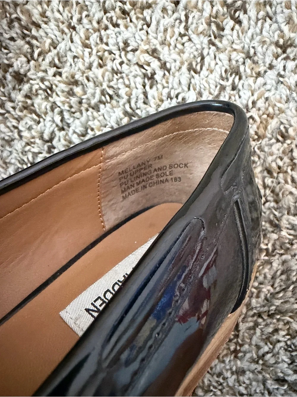 ⚡️Steve Madden Black Patent Penny Loafers
